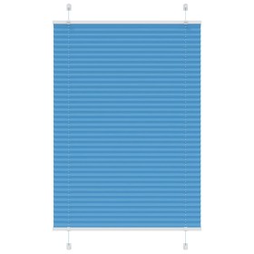 Estor Plisado azul 90x150 cm Tela Ancho 89,4 cm Poliéster de , Persianas y estores - Ref: Foro24-4015192, Precio: 18,31 €, De...