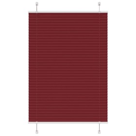 Estor Plisado rojo burdeos 100x100 cm Tela Ancho 99,4 cm de , Persianas y estores - Ref: Foro24-4015228, Precio: 19,42 €, Des...