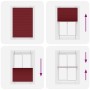 Estor Plisado rojo burdeos 100x100 cm Tela Ancho 99,4 cm de , Persianas y estores - Ref: Foro24-4015228, Precio: 19,42 €, Des...