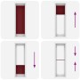 Estor Plisado rojo burdeos 60x200 cm Tela Ancho 59,4 cm de , Persianas y estores - Ref: Foro24-4015254, Precio: 20,01 €, Desc...