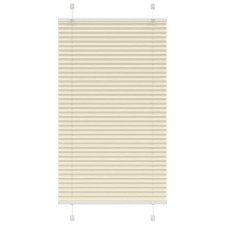 Estor Plisado crema 80x100 cm Tela Ancho 79,4 cm Poliéster de , Persianas y estores - Ref: Foro24-4015275, Precio: 18,71 €, D...