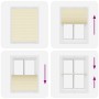 Estor Plisado crema 105x100 cm Tela Ancho 104,4 cm Poliéster de , Persianas y estores - Ref: Foro24-4015280, Precio: 14,96 €,...