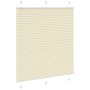 Estor Plisado crema 115x100 cm Tela Ancho 114,4 cm Poliéster de , Persianas y estores - Ref: Foro24-4015282, Precio: 18,97 €,...