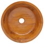 Lavabo de madera maciza de teca Φ40x10 cm de vidaXL, Lavabos - Ref: Foro24-326160, Precio: 107,47 €, Descuento: %