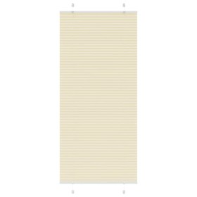 Estor Plisado crema 100x200 cm Tela Ancho 99,4 cm Poliéster de , Persianas y estores - Ref: Foro24-4015313, Precio: 24,30 €, ...