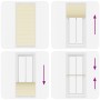 Estor Plisado crema 100x200 cm Tela Ancho 99,4 cm Poliéster de , Persianas y estores - Ref: Foro24-4015313, Precio: 24,30 €, ...