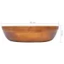 Solid teak wood washbasin Φ40x10 cm by vidaXL, Sinks - Ref: Foro24-326160, Price: 99,11 €, Discount: %