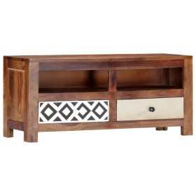 Mueble de TV madera maciza de acacia 90x30x40 cm en Muebles TV | Comprar online en Foru.es