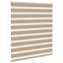 Estor cebra marrón arena tejido ancho 130,9 cm poliéster de , Persianas y estores - Ref: Foro24-4014528, Precio: 25,64 €, Des...
