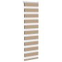 Estor cebra marrón arena tejido ancho 45,9 cm poliéster de , Persianas y estores - Ref: Foro24-4014537, Precio: 20,62 €, Desc...