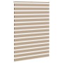 Estor cebra marrón arena tejido ancho 160,9 cm poliéster de , Persianas y estores - Ref: Foro24-4014612, Precio: 41,12 €, Des...