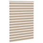 Estor cebra marrón arena tejido ancho 150,9 cm poliéster de , Persianas y estores - Ref: Foro24-4014610, Precio: 38,42 €, Des...