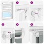 Estor cebra blanco 40x100 cm tejido ancho 35,9 cm poliéster de , Persianas y estores - Ref: Foro24-4014717, Precio: 17,84 €, ...