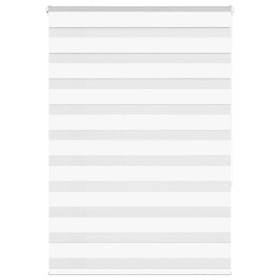 Estor cebra blanco 110x150 cm tejido ancho 105,9 cm poliéster de , Persianas y estores - Ref: Foro24-4014757, Precio: 35,65 €...