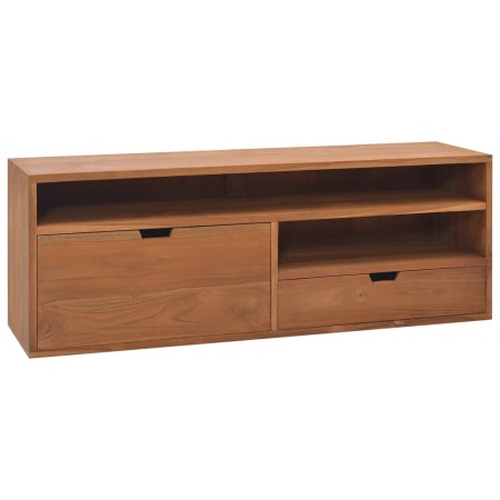 Mueble de TV madera maciza de teca 110x30x40 cm de vidaXL, Muebles TV - Ref: Foro24-326119, Precio: 178,32 €, Descuento: %