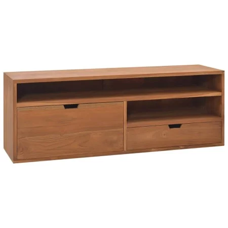 Mueble de TV madera maciza de teca 110x30x40 cm de vidaXL, Muebles TV - Ref: Foro24-326119, Precio: 175,44 €, Descuento: %