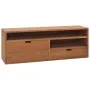 Mueble de TV madera maciza de teca 110x30x40 cm de vidaXL, Muebles TV - Ref: Foro24-326119, Precio: 175,44 €, Descuento: %