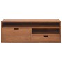 Mueble de TV madera maciza de teca 110x30x40 cm de vidaXL, Muebles TV - Ref: Foro24-326119, Precio: 178,32 €, Descuento: %