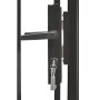 Puerta de jardín de acero negro 1x1,75 m de vidaXL, Puertas de jardín - Ref: Foro24-143059, Precio: 113,51 €, Descuento: %