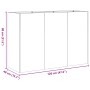 Jardinera oxidada 120x40x80 cm acero corten de , Maceteros y jardineras - Ref: Foro24-860723, Precio: 136,98 €, Descuento: %