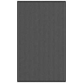 Felpudo a rayas negro y gris 90x150 cm de , Felpudos - Ref: Foro24-4105596, Precio: 34,28 €, Descuento: %