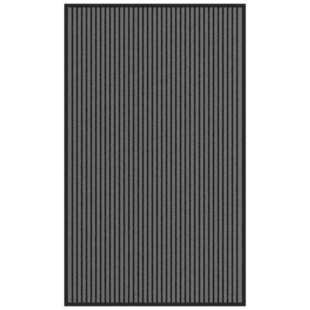 Felpudo a rayas negro y gris 90x150 cm de , Felpudos - Ref: Foro24-4105596, Precio: 34,28 €, Descuento: %