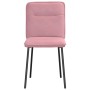 Sillas de comedor 4 unidades terciopelo rosa de , Sillas de comedor - Ref: Foro24-3315313, Precio: 166,25 €, Descuento: %