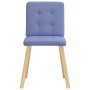 Sillas de comedor 4 uds tela azul jeans de , Sillas de comedor - Ref: Foro24-3315178, Precio: 193,13 €, Descuento: %