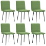 Sillas de comedor 6 unidades terciopelo verde claro de , Sillas de comedor - Ref: Foro24-3315506, Precio: 248,17 €, Descuento: %