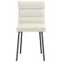 Sillas de comedor 4 unidades terciopelo crema de , Sillas de comedor - Ref: Foro24-3315391, Precio: 185,71 €, Descuento: %