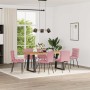 Sillas de comedor 6 unidades terciopelo rosa de , Sillas de comedor - Ref: Foro24-3315656, Precio: 273,31 €, Descuento: %
