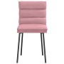 Sillas de comedor 6 unidades terciopelo rosa de , Sillas de comedor - Ref: Foro24-3315656, Precio: 273,31 €, Descuento: %