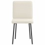 Sillas de comedor 4 unidades terciopelo crema de , Sillas de comedor - Ref: Foro24-3315242, Precio: 168,40 €, Descuento: %