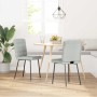 Sillas de comedor 2 unidades terciopelo gris claro de , Sillas de comedor - Ref: Foro24-4101080, Precio: 90,05 €, Descuento: %
