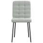 Sillas de comedor 2 unidades terciopelo gris claro de , Sillas de comedor - Ref: Foro24-4101080, Precio: 90,05 €, Descuento: %