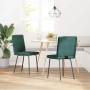 Sillas de comedor 2 unidades terciopelo verde oscuro de , Sillas de comedor - Ref: Foro24-4101105, Precio: 86,43 €, Descuento: %