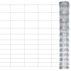Valla de jardín de acero galvanizado plateado 50 m 150 cm de vidaXL, Paneles de vallas - Ref: Foro24-149505, Precio: 113,51 €...