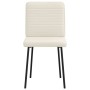 Sillas de comedor 6 unidades de terciopelo crema de , Sillas de comedor - Ref: Foro24-3315512, Precio: 251,21 €, Descuento: %