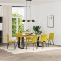 Sillas de comedor 6 unidades terciopelo amarillo de , Sillas de comedor - Ref: Foro24-3315457, Precio: 253,70 €, Descuento: %
