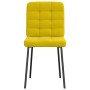 Sillas de comedor 6 unidades terciopelo amarillo de , Sillas de comedor - Ref: Foro24-3315457, Precio: 253,70 €, Descuento: %