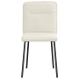 Sillas de comedor 4 unidades terciopelo crema de , Sillas de comedor - Ref: Foro24-3315318, Precio: 169,35 €, Descuento: %