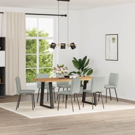 Sillas de comedor giratorias 6 uds terciopelo gris claro de , Sillas de comedor - Ref: Foro24-3315614, Precio: 263,89 €, Desc...