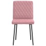 Sillas de comedor 2 unidades terciopelo rosa de , Sillas de comedor - Ref: Foro24-4101107, Precio: 85,41 €, Descuento: %