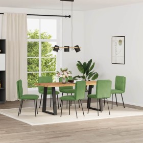 Sillas de comedor 6 unidades terciopelo verde claro de , Sillas de comedor - Ref: Foro24-3315682, Precio: 253,66 €, Descuento: %