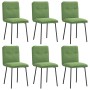 Sillas de comedor 6 unidades terciopelo verde claro de , Sillas de comedor - Ref: Foro24-3315682, Precio: 253,66 €, Descuento: %