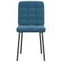 Sillas de comedor 6 unidades terciopelo azul de , Sillas de comedor - Ref: Foro24-3315460, Precio: 254,00 €, Descuento: %