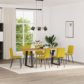 Sillas de comedor 6 unidades terciopelo amarillo de , Sillas de comedor - Ref: Foro24-3315621, Precio: 261,05 €, Descuento: %