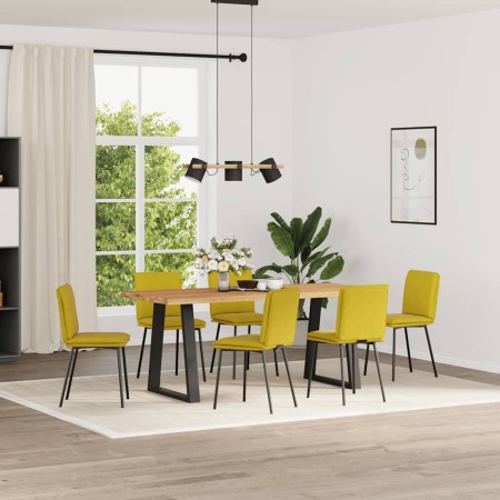 Sillas de comedor 6 unidades terciopelo amarillo de , Sillas de comedor - Ref: Foro24-3315621, Precio: 261,05 €, Descuento: %