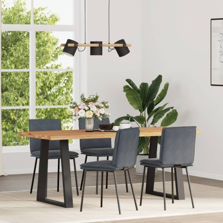 Sillas de comedor 4 unidades terciopelo gris oscuro de , Sillas de comedor - Ref: Foro24-3315345, Precio: 176,88 €, Descuento: %