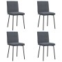 Sillas de comedor 4 unidades terciopelo gris oscuro de , Sillas de comedor - Ref: Foro24-3315345, Precio: 176,88 €, Descuento: %
